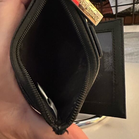 Anne Klein BUNDLE Black and Pink Artistic Bag WITH matching black wallet EUC - Picture 7 of 14